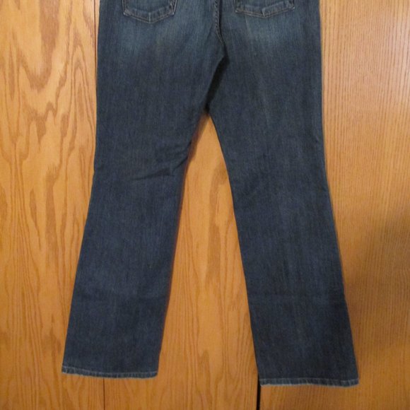 LUCKY BRAND WOMEN'S SIZE 10 X 31 JEANS MED BLUE SLUB DENIM CLASSIC RISE BOOT CUT - Picture 11 of 12